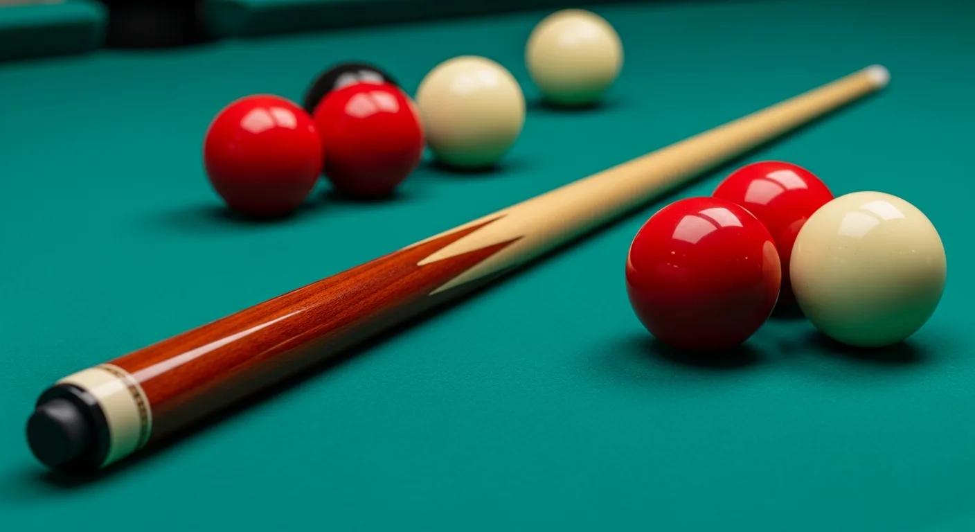 Entretien d'une table de billard avec brosse spécialisée